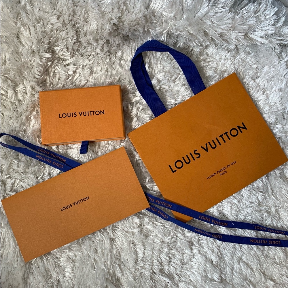 LV Shopping Bag, Envelope, Box, Ribbon